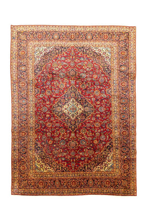 Perserteppich - Keshan 401 x 294 cm - rot