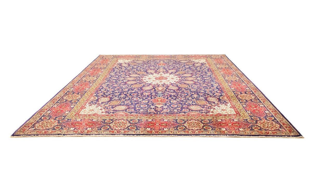 Perserteppich - Täbriz 392 x 305 cm - blau