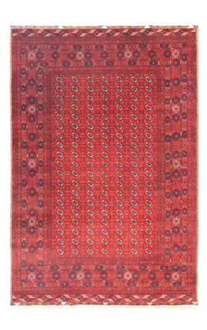 Afghan Teppich - Buchara 298 x 200 cm - dunkelrot