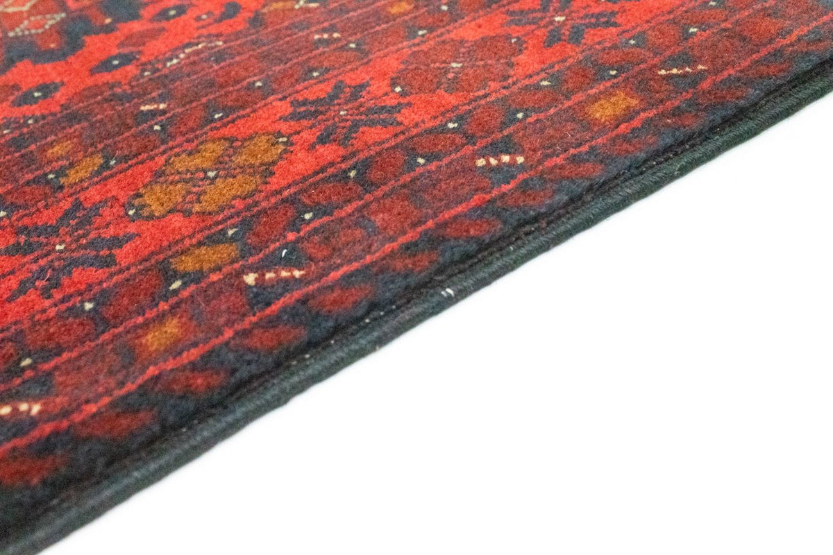 Afghan Teppich - Kunduz 142 x 103 cm - rot
