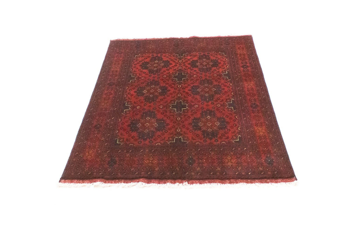 Afghan Teppich - Kunduz 142 x 103 cm - rot
