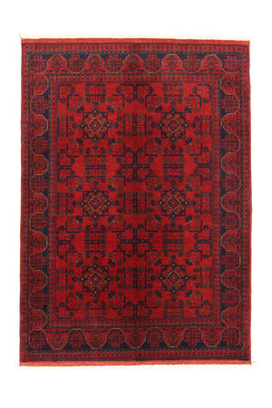 Afghan Teppich - Kunduz 147 x 105 cm - rot