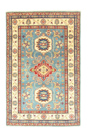 Ziegler Teppich - Kazak 183 x 117 cm - seeblau
