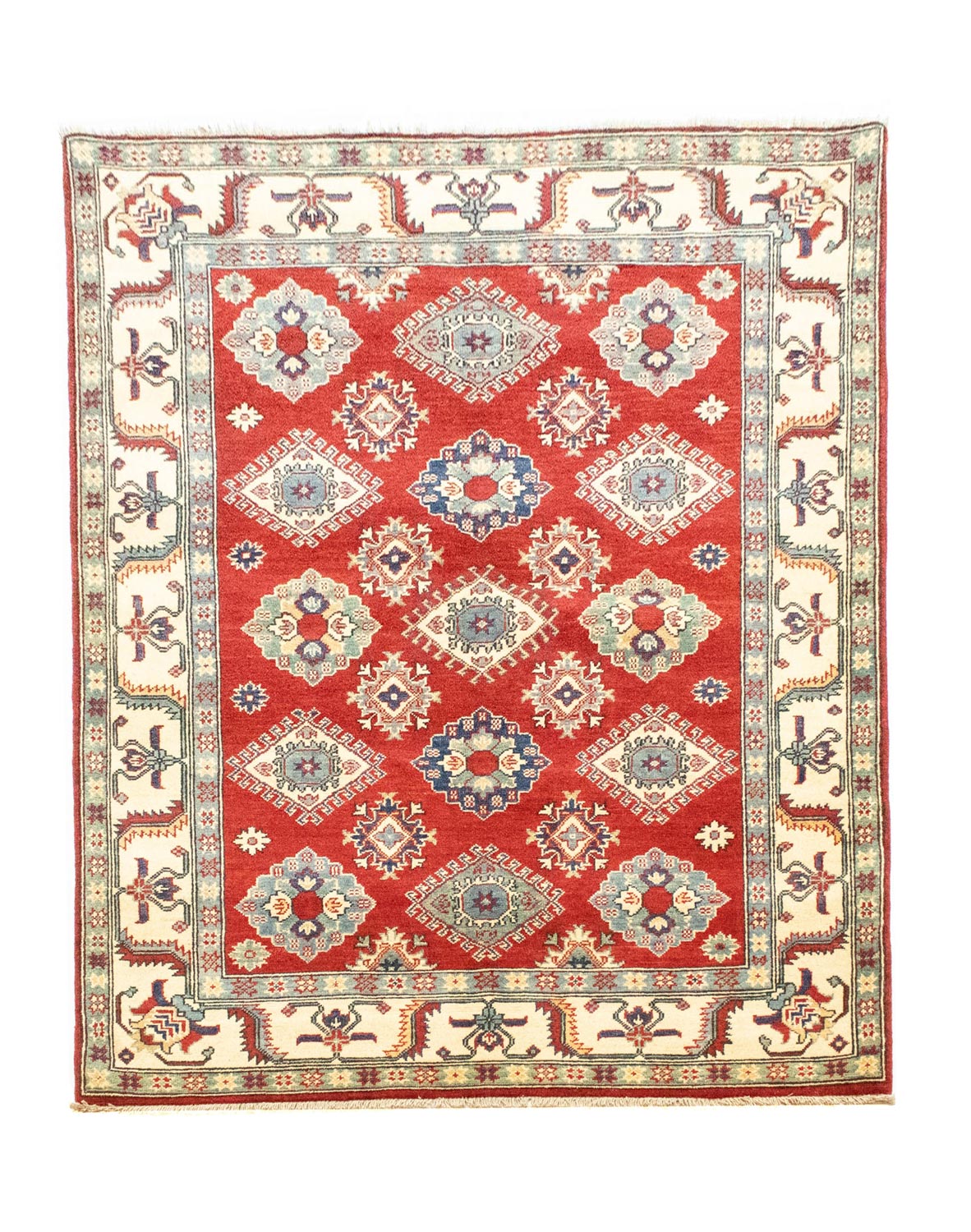Ziegler Teppich - Kazak 199 x 146 cm - dunkelrot