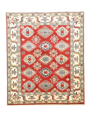 Ziegler Teppich - Kazak 199 x 146 cm - dunkelrot