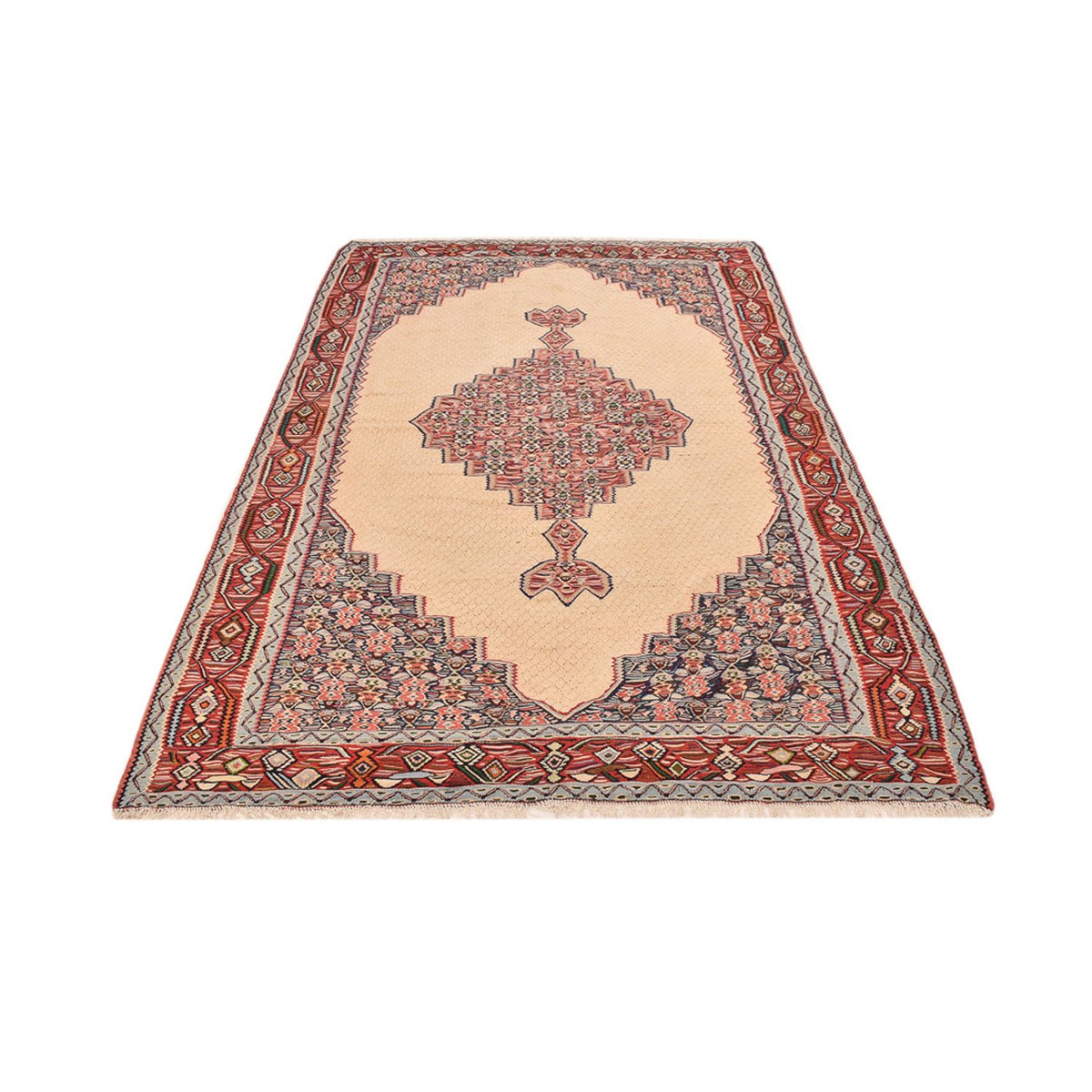 Kelim Teppich - Oriental - 242 x 155 cm - beige