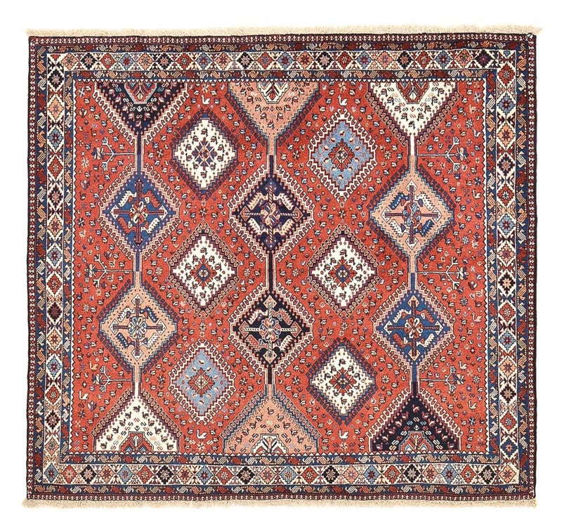 Perserteppich - Nomadic quadratisch  - 200 x 188 cm - rot