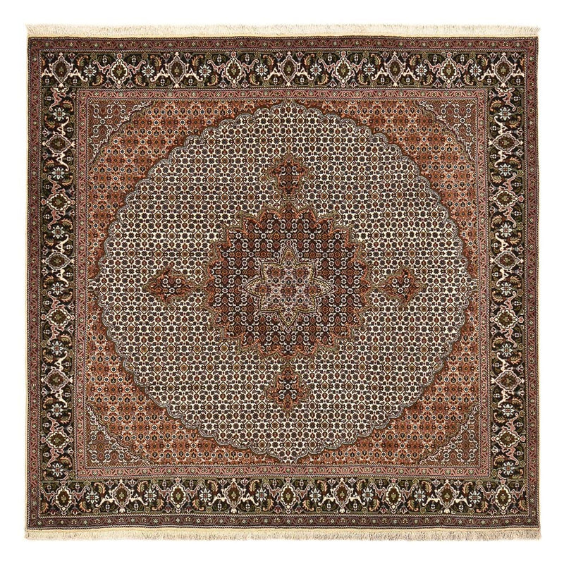 Perserteppich - Täbriz - Royal quadratisch  - 207 x 204 cm - braun