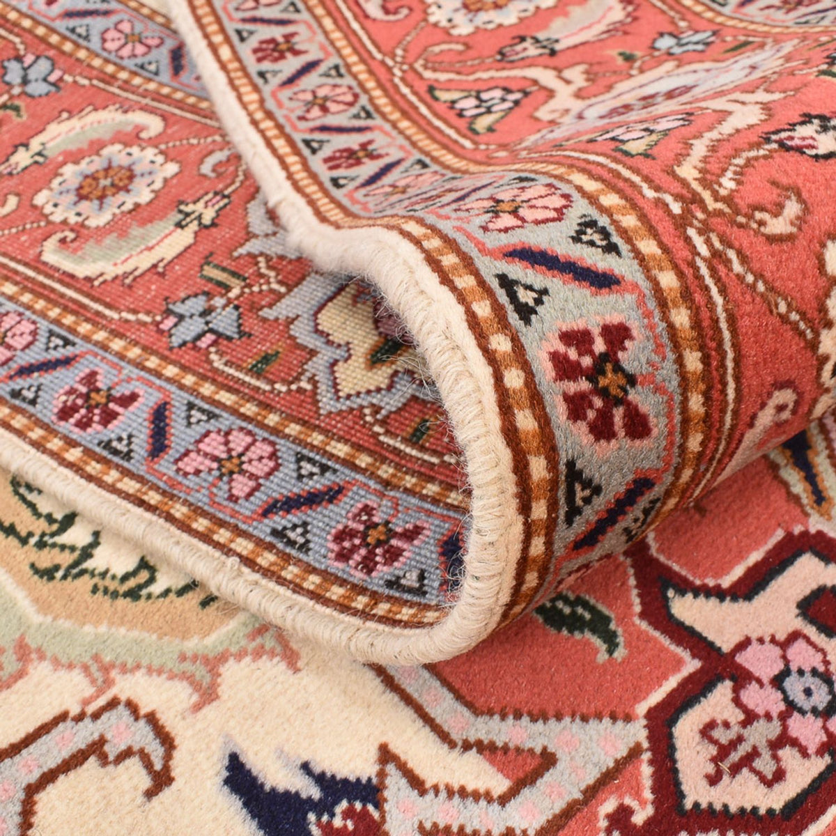 Perserteppich - Täbriz - Royal quadratisch - 216 x 195 cm - creme