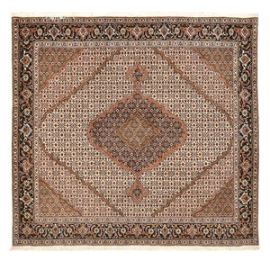 Perserteppich - Täbriz - Royal quadratisch  - 206 x 202 cm - hellbraun
