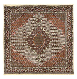 Perserteppich - Täbriz - Royal quadratisch  - 205 x 201 cm - hellbraun