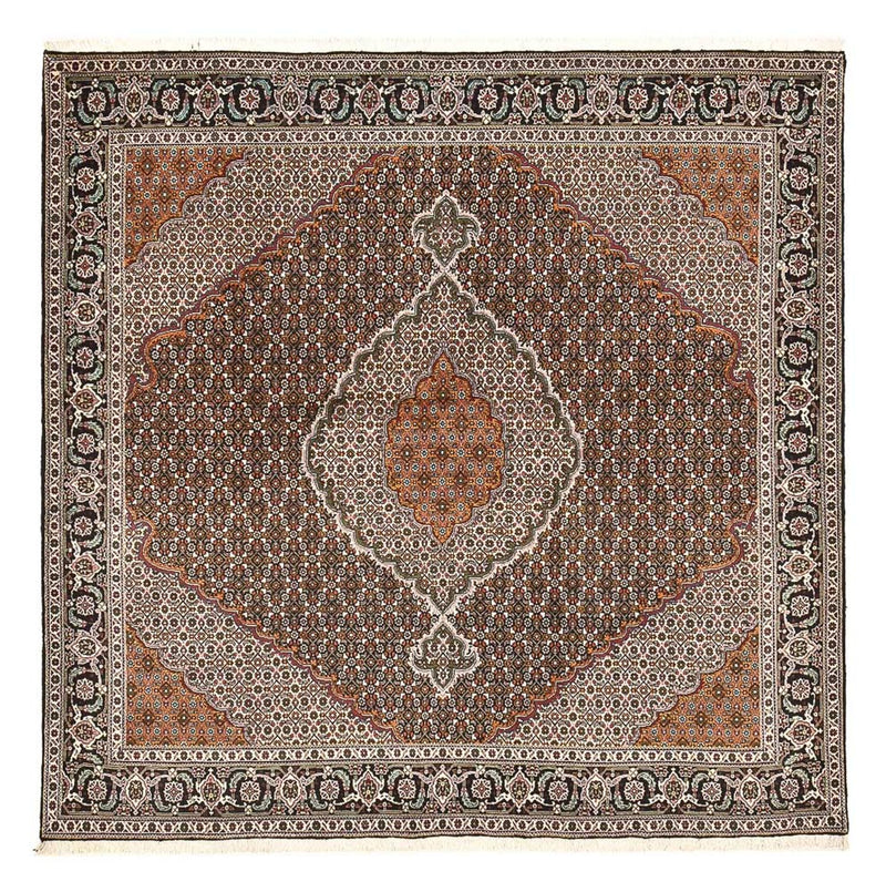 Perserteppich - Täbriz - Royal quadratisch  - 203 x 203 cm - braun