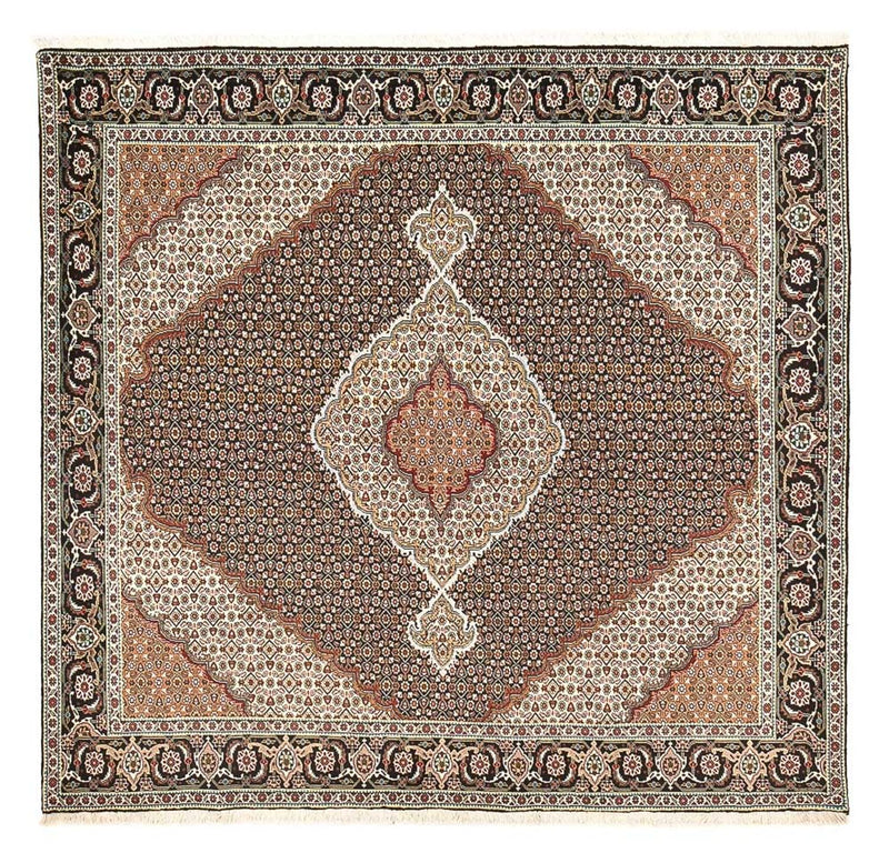 Perserteppich - Täbriz - Royal quadratisch  - 204 x 200 cm - braun