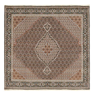 Perserteppich - Täbriz - Royal quadratisch  - 208 x 204 cm - braun