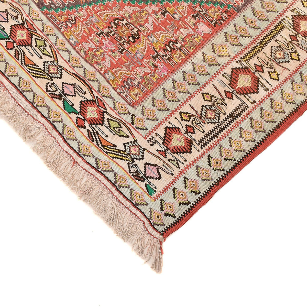 Kelim Teppich - Oriental - 260 x 160 cm - hellrot