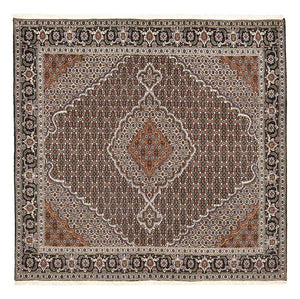 Perserteppich - Täbriz - Royal quadratisch  - 200 x 200 cm - braun