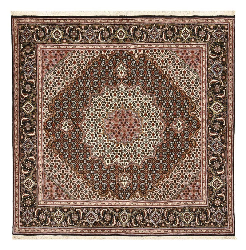Perserteppich - Täbriz - Royal quadratisch  - 203 x 202 cm - braun