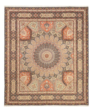 Perserteppich - Täbriz - Royal - 300 x 251 cm - hellbeige