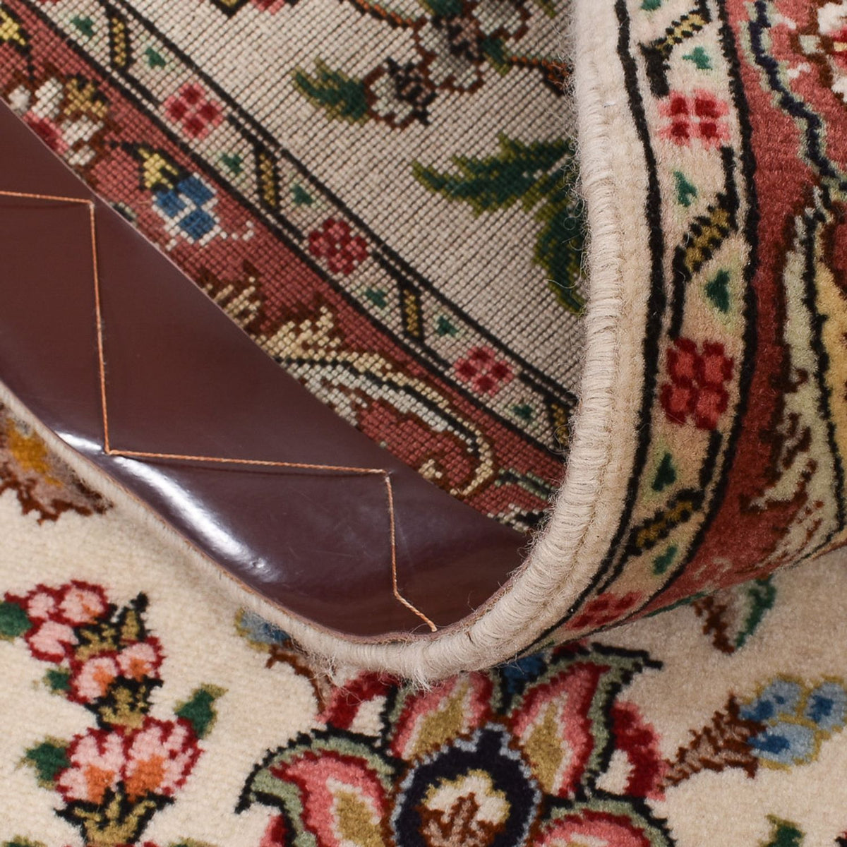 Läufer Perser - Täbriz - Premium - 255 x 70 cm - sand