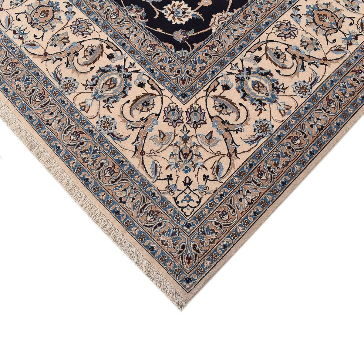 Perserteppich - Nain - Premium - 342 x 258 cm - dunkelblau