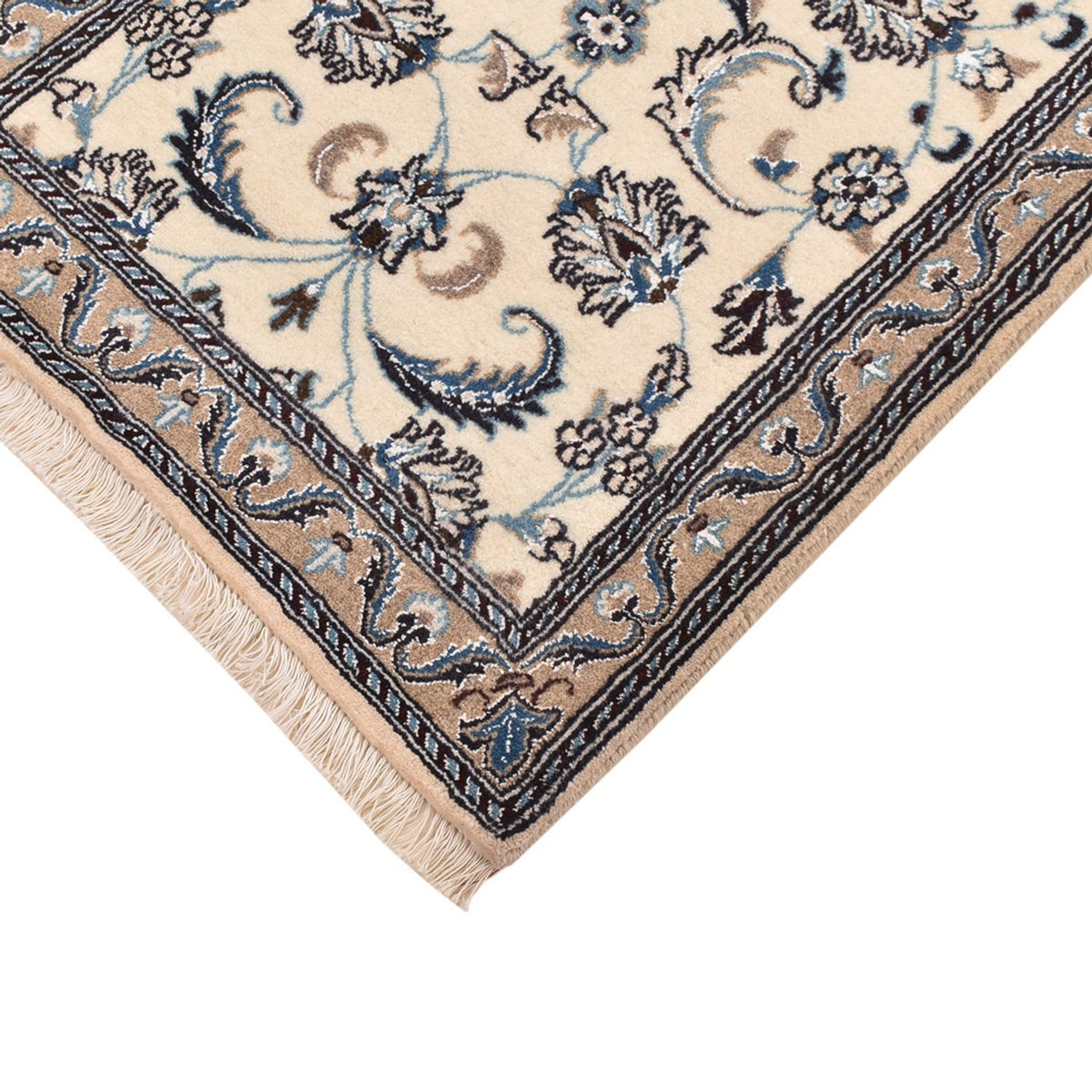 Läufer Perser - Nain - Royal - 202 x 63 cm - creme