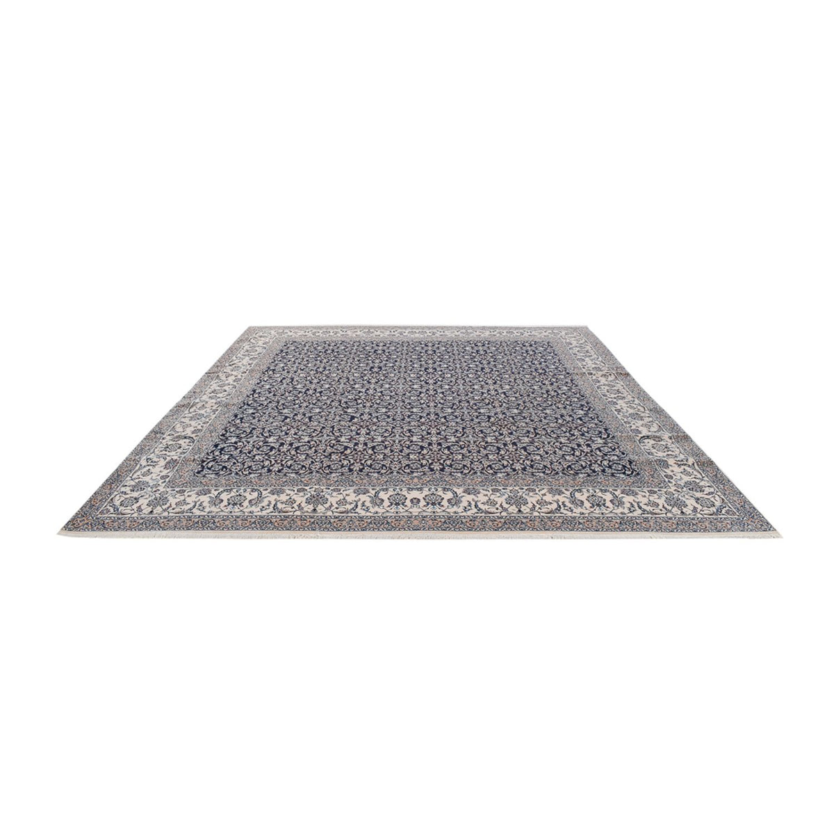 Perserteppich - Nain - Premium quadratisch  - 342 x 340 cm - dunkelblau