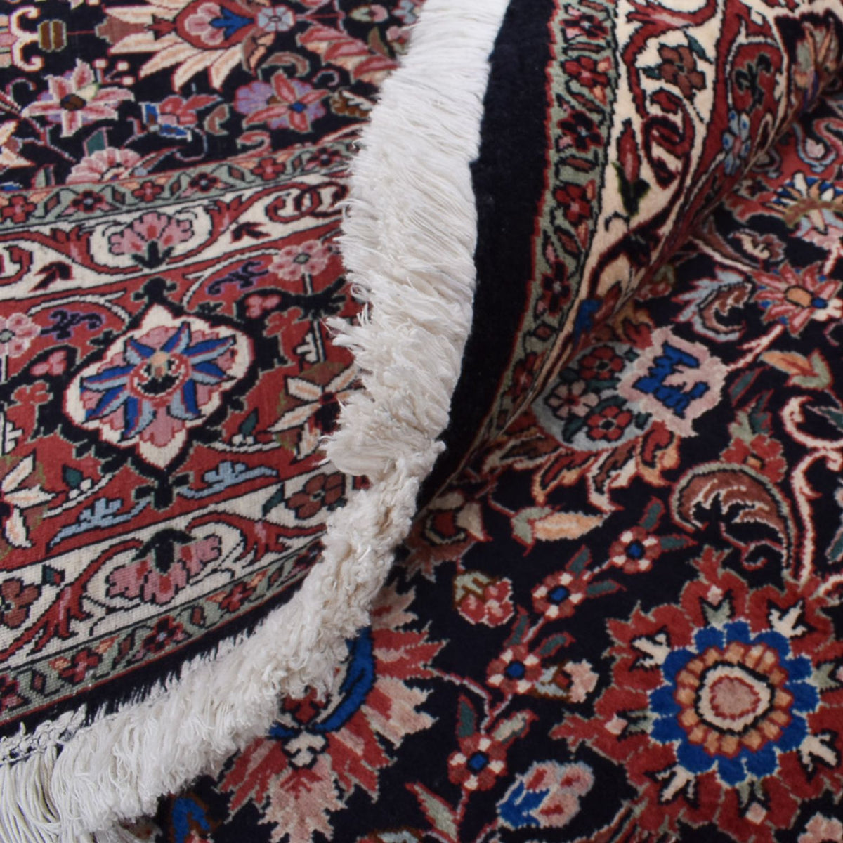 Perserteppich - Bidjar rund  - 300 x 300 cm - dunkelrot