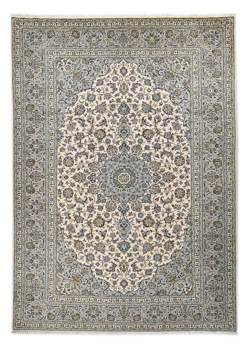 Perserteppich - Keshan - Royal - 347 x 248 cm - grau
