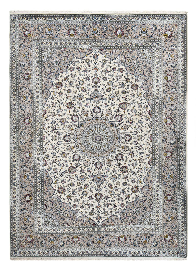 Perserteppich - Keshan - Royal - 349 x 250 cm - grau