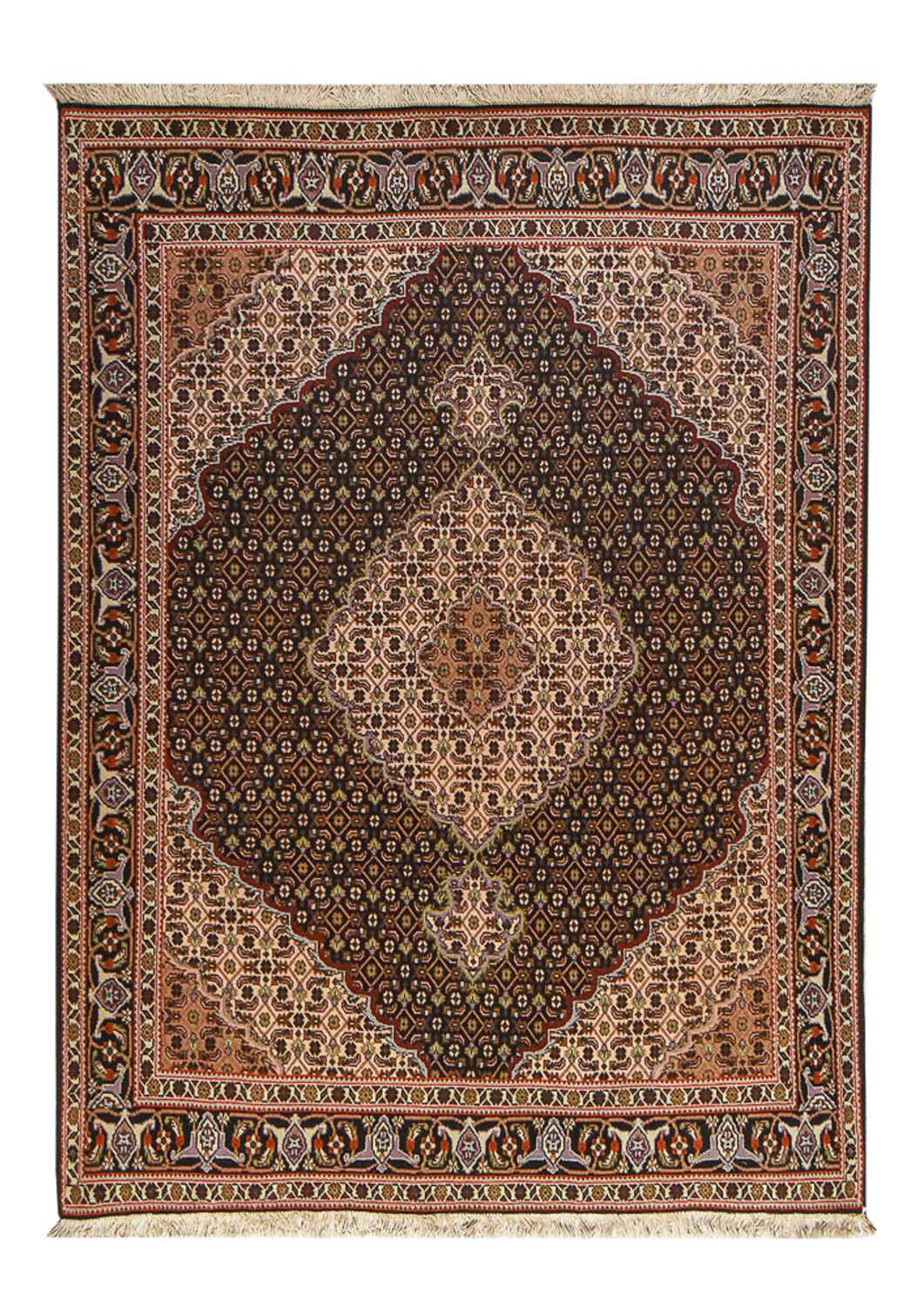 Perserteppich - Täbriz - Royal - 207 x 148 cm - braun