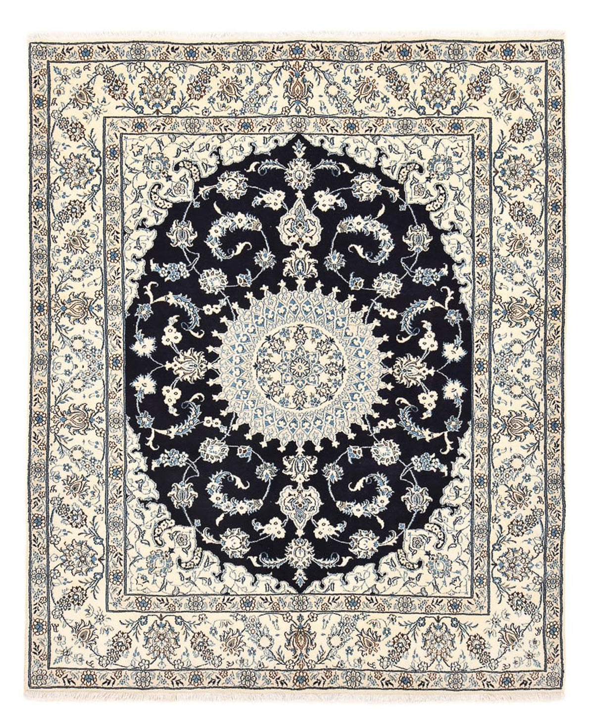 Perserteppich - Nain - 300 x 250 cm - dunkelblau