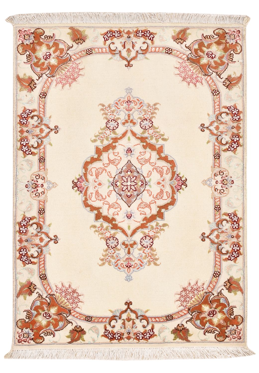 Perserteppich - Täbriz - Royal - 90 x 60 cm - creme