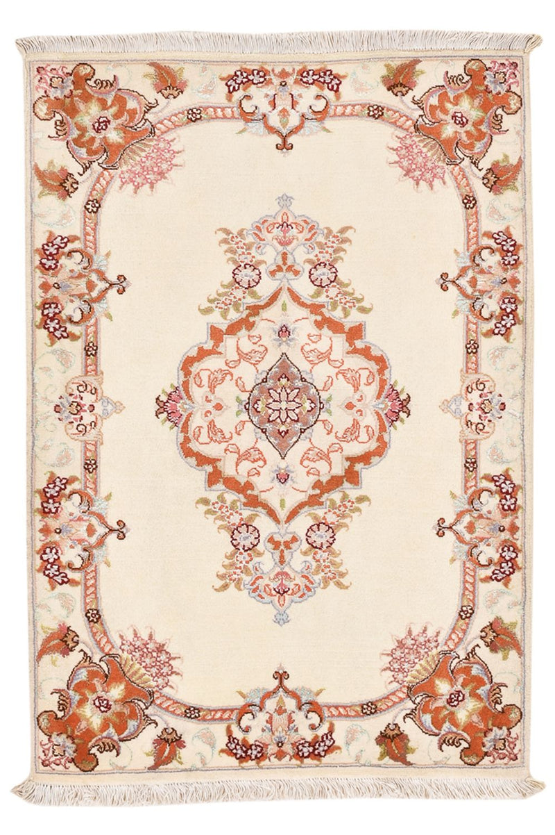 Perserteppich - Täbriz - Royal - 90 x 60 cm - creme