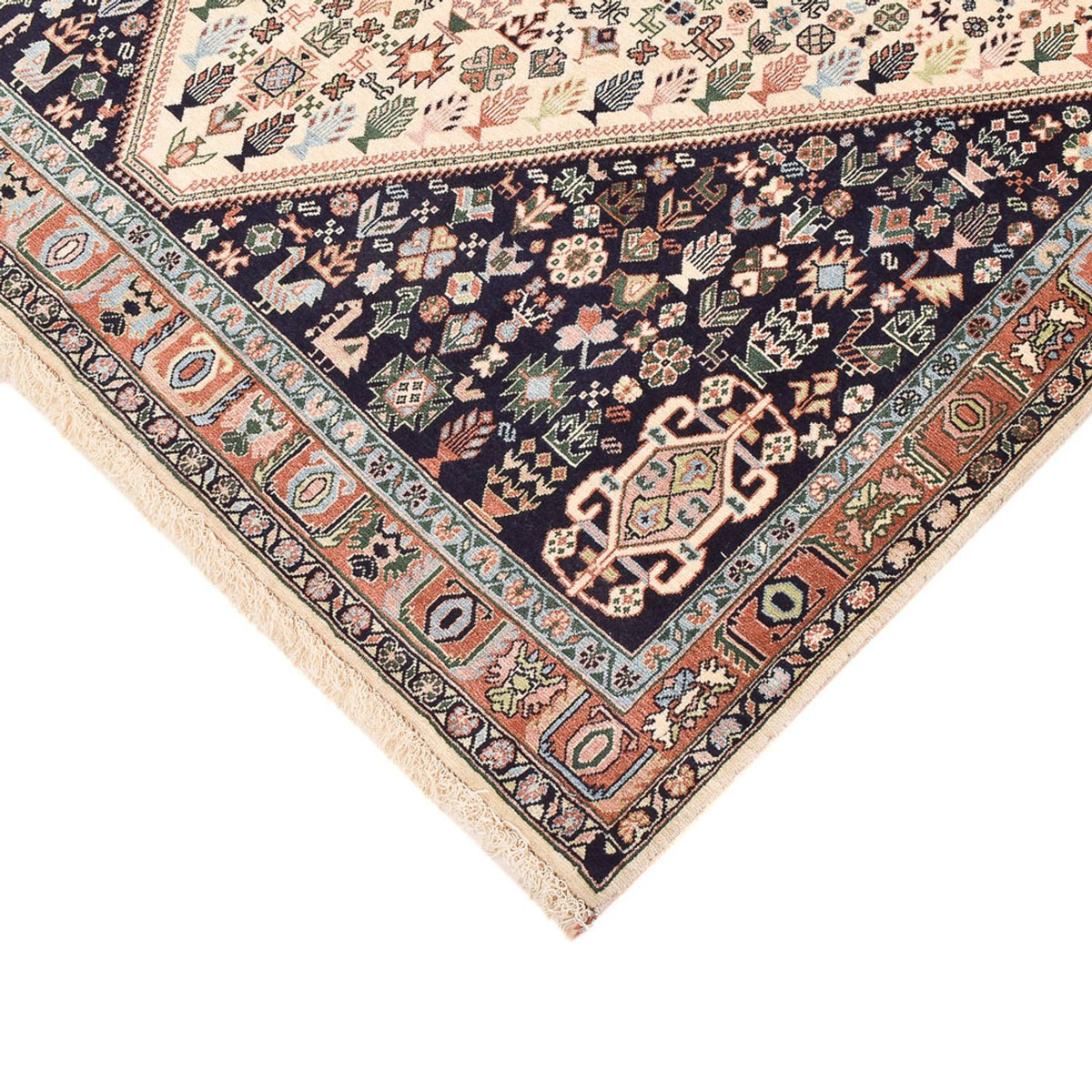 Gabbeh Teppich - Kaschkuli Perser - 209 x 145 cm - dunkelblau