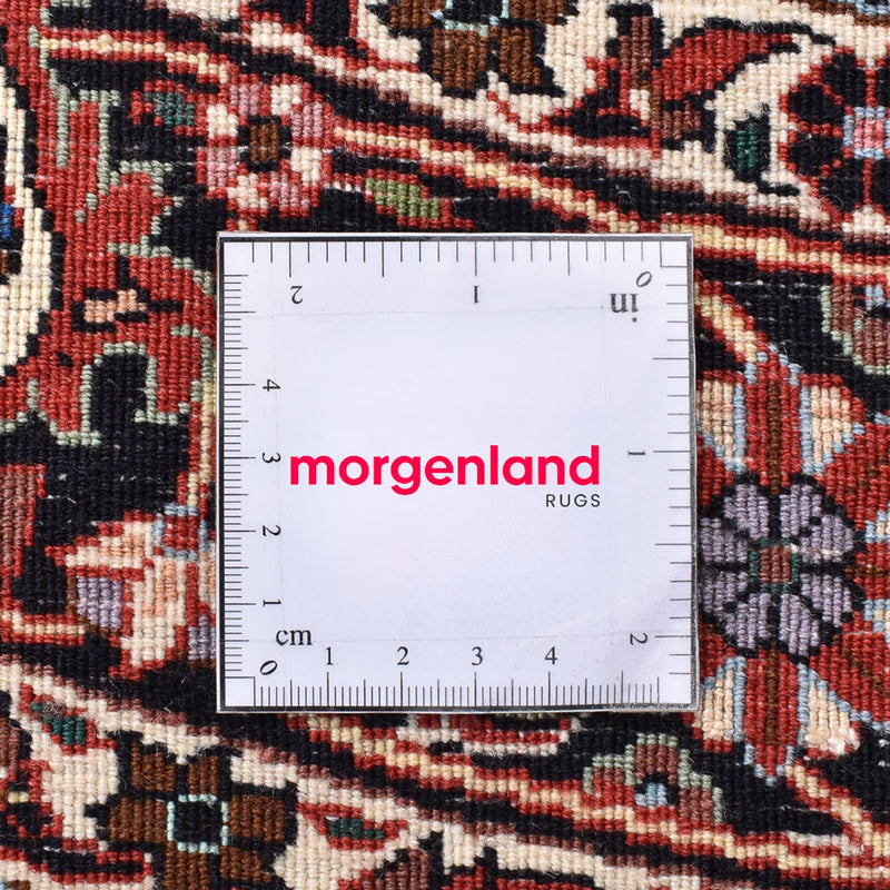 Perserteppich - Bidjar rund  - 150 x 150 cm - dunkelrot