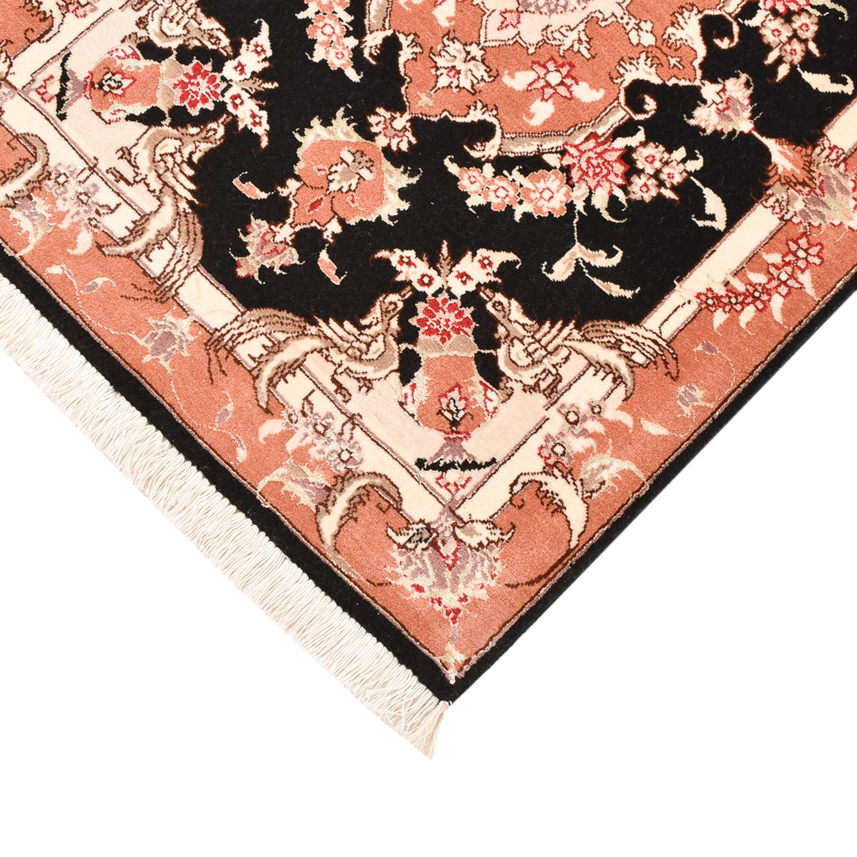 Perserteppich - Täbriz - Royal - 88 x 60 cm - dunkelblau