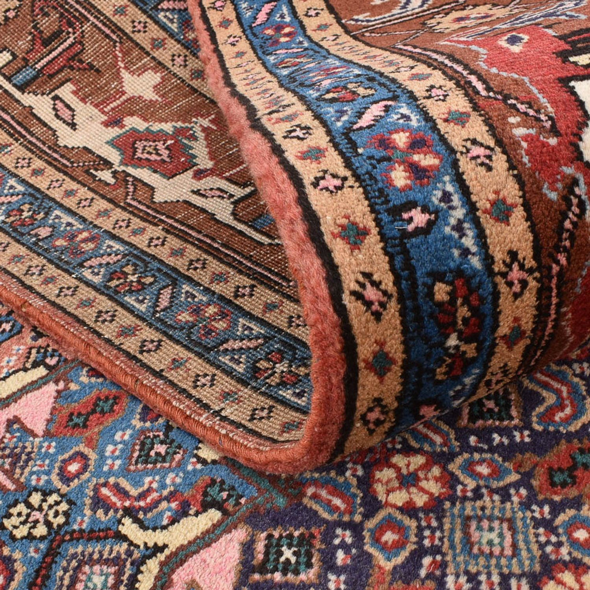 Perserteppich - Nomadic - 294 x 204 cm - seeblau