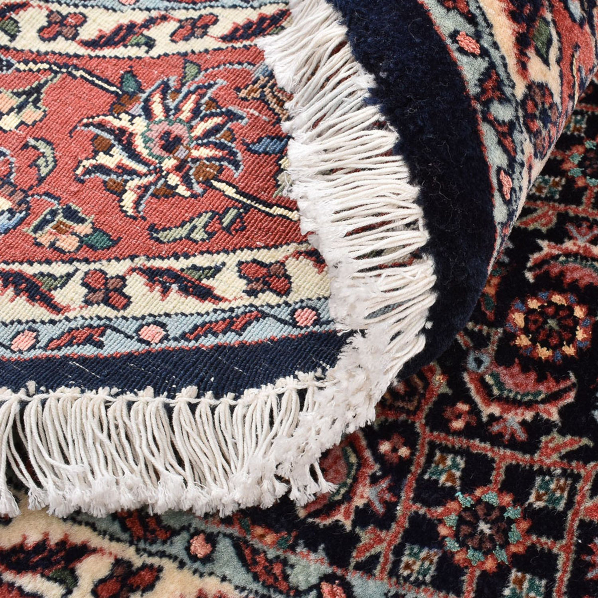 Perserteppich - Bidjar rund - 155 x 155 cm - dunkelrot