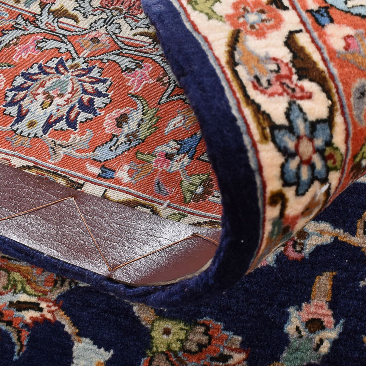 Perserteppich - Ghom - Royal - 205 x 137 cm - dunkelblau