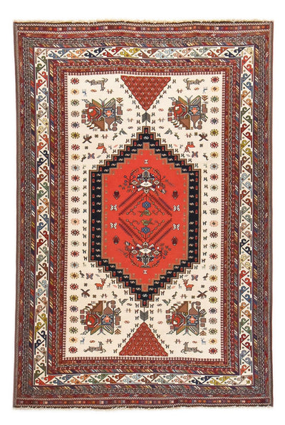 Kelim Fars Teppich 198x297cm - mehrfarbig