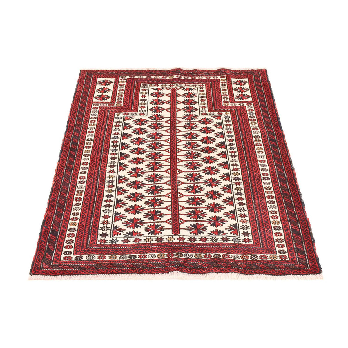 Belutsch Teppich - 128 x 100 cm - mehrfarbig