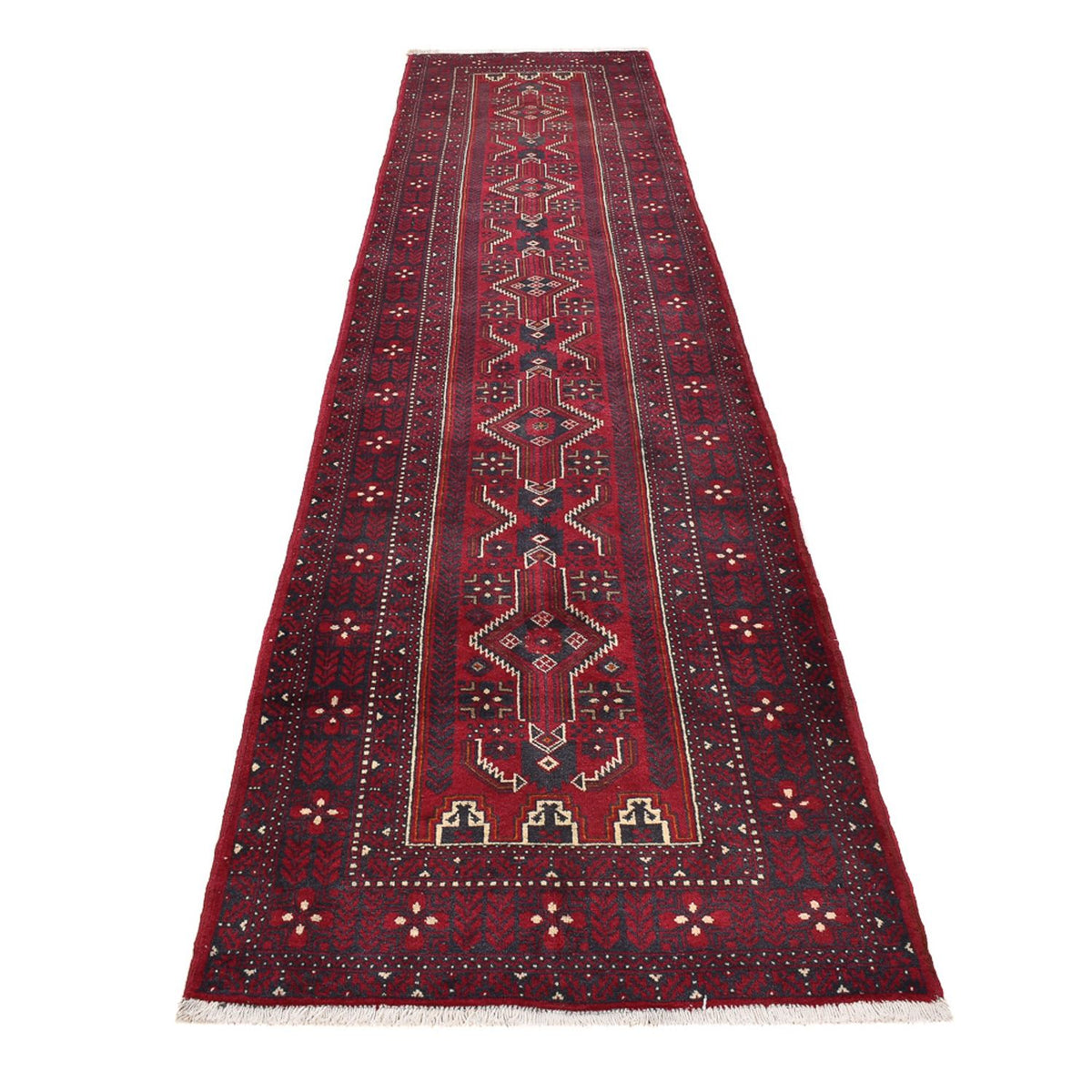 Läufer Belutsch - 414 x 97 cm - rot