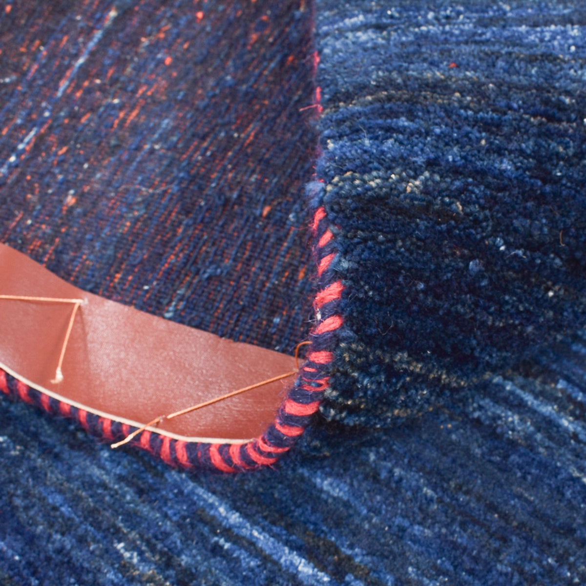 Gabbeh Teppich - Loribaft Perser - 143 x 119 cm - dunkelblau