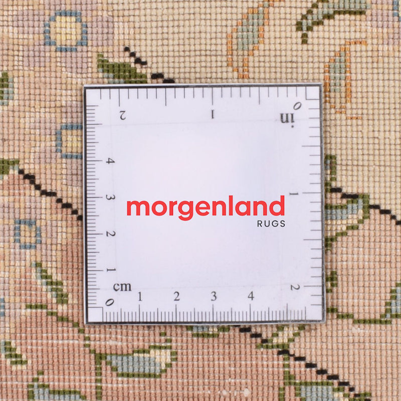 Perserteppich - Täbriz - Royal rund  - 200 x 200 cm - beige