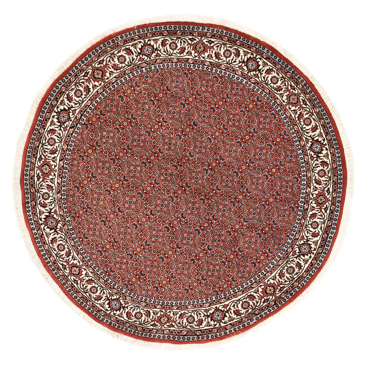 Perserteppich - Bidjar rund  - 155 x 155 cm - hellrot