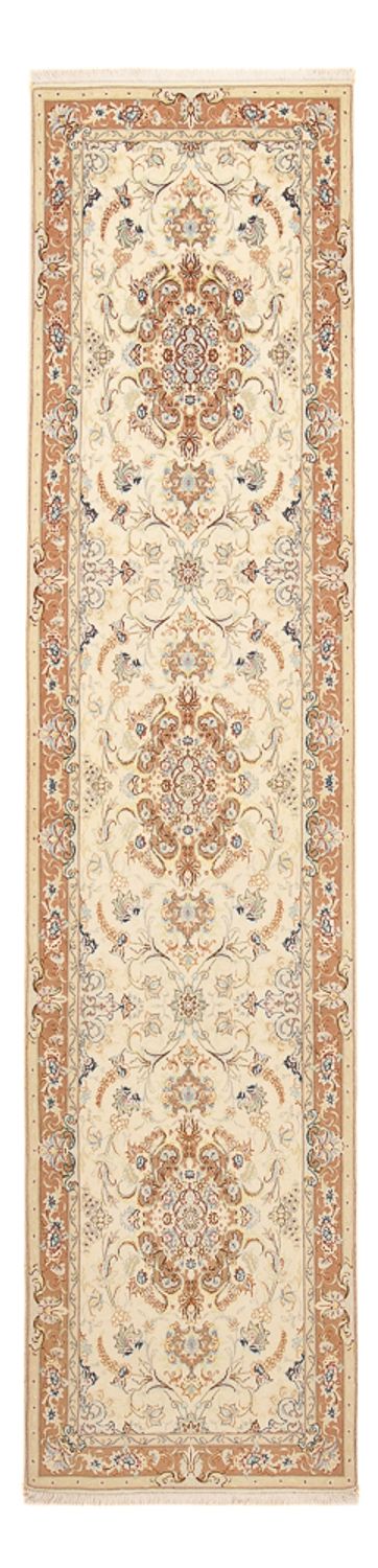 Läufer Perser - Täbriz - Royal - 372 x 87 cm - beige