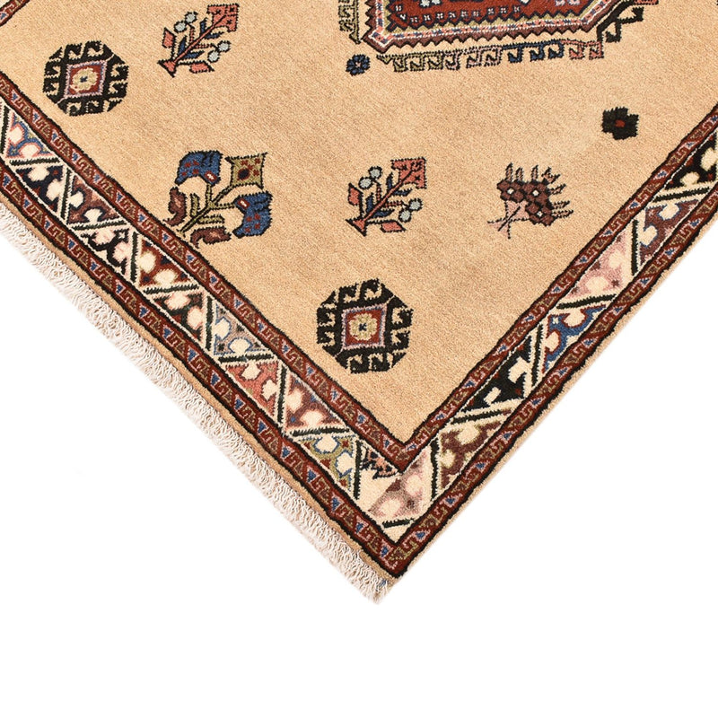 Gabbeh Teppich - Kaschkuli Perser - 125 x 80 cm - hellbeige