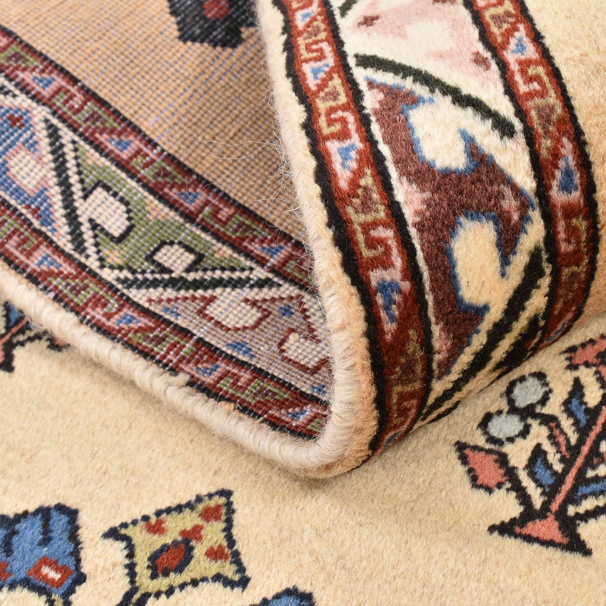 Gabbeh Teppich - Kaschkuli Perser - 125 x 80 cm - hellbeige