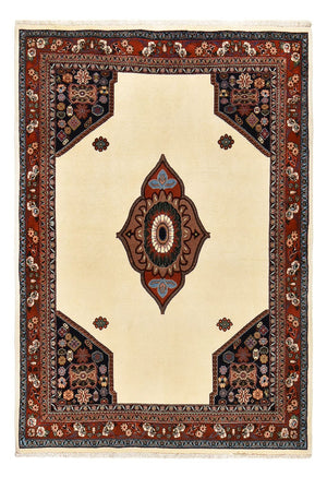 Gabbeh Teppich - Kaschkuli Perser - 218 x 150 cm - hellbeige