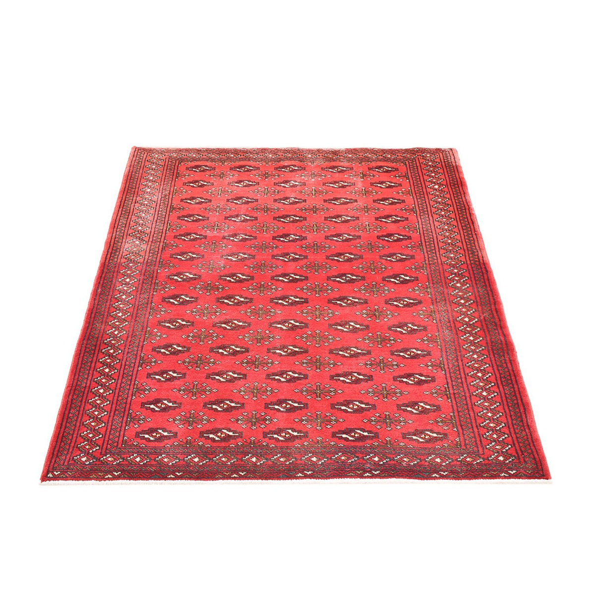 Turkaman Teppich - 138 x 110 cm - rot